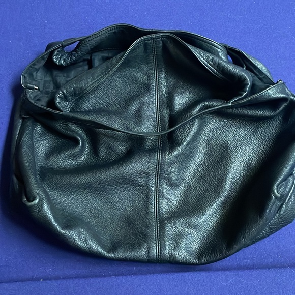 Furla - Black large leather satchel purse. - Picture 7 of 7